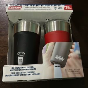 NWT Coleman Tumbler with Straw (2 pack)
